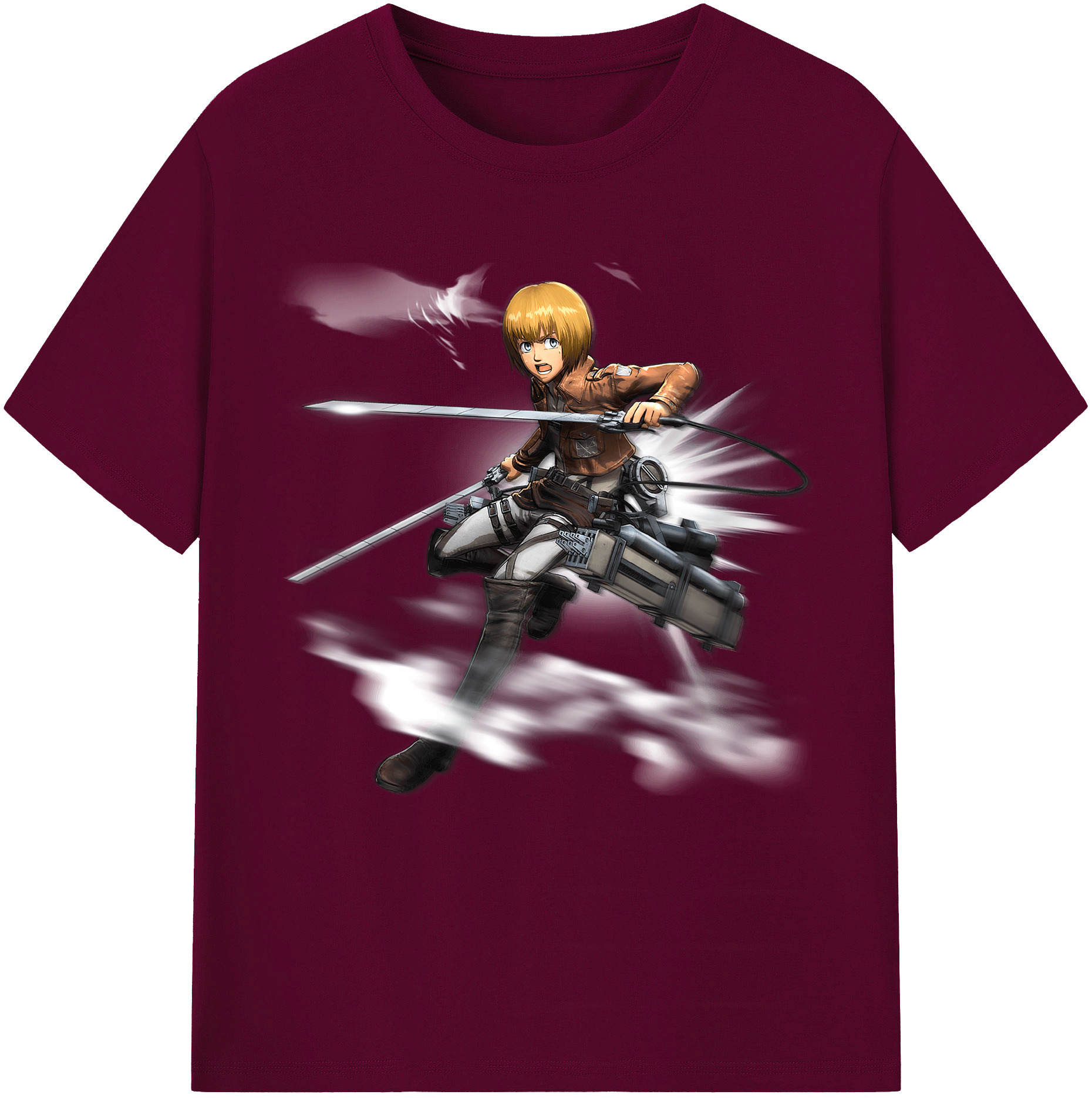 （画像用） 進撃の巨人 アルミン·アルレルト Attack on Titan Armin Arlert レディースカジュアルプリントTシャツ（綿100％）